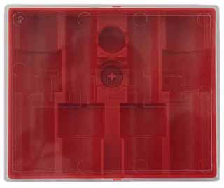 Lee flat four die box, 
plastic